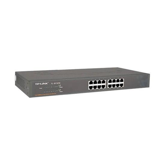 Коммутатор TP-Link TL-SF1016 (16 портов, Неуправляемый, Без Uplink портов, 10/100 Мбит/с, Без PoE, , Нет poE, - фото 2 - id-p44802662