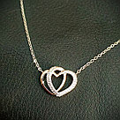 Серебряная цепочка и подвеска "сердце", фото 2