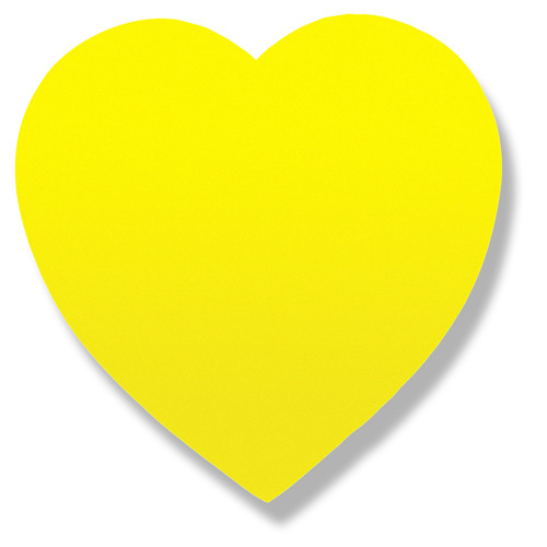Бумага для заметок LAMARK фигурная Сердце неон желтая 50л - фото 1 - id-p116379865