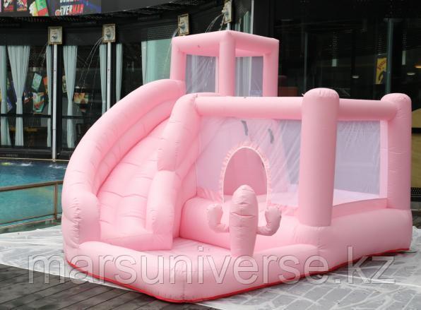 Надувной батут - Розовый замок 366*296*225см
