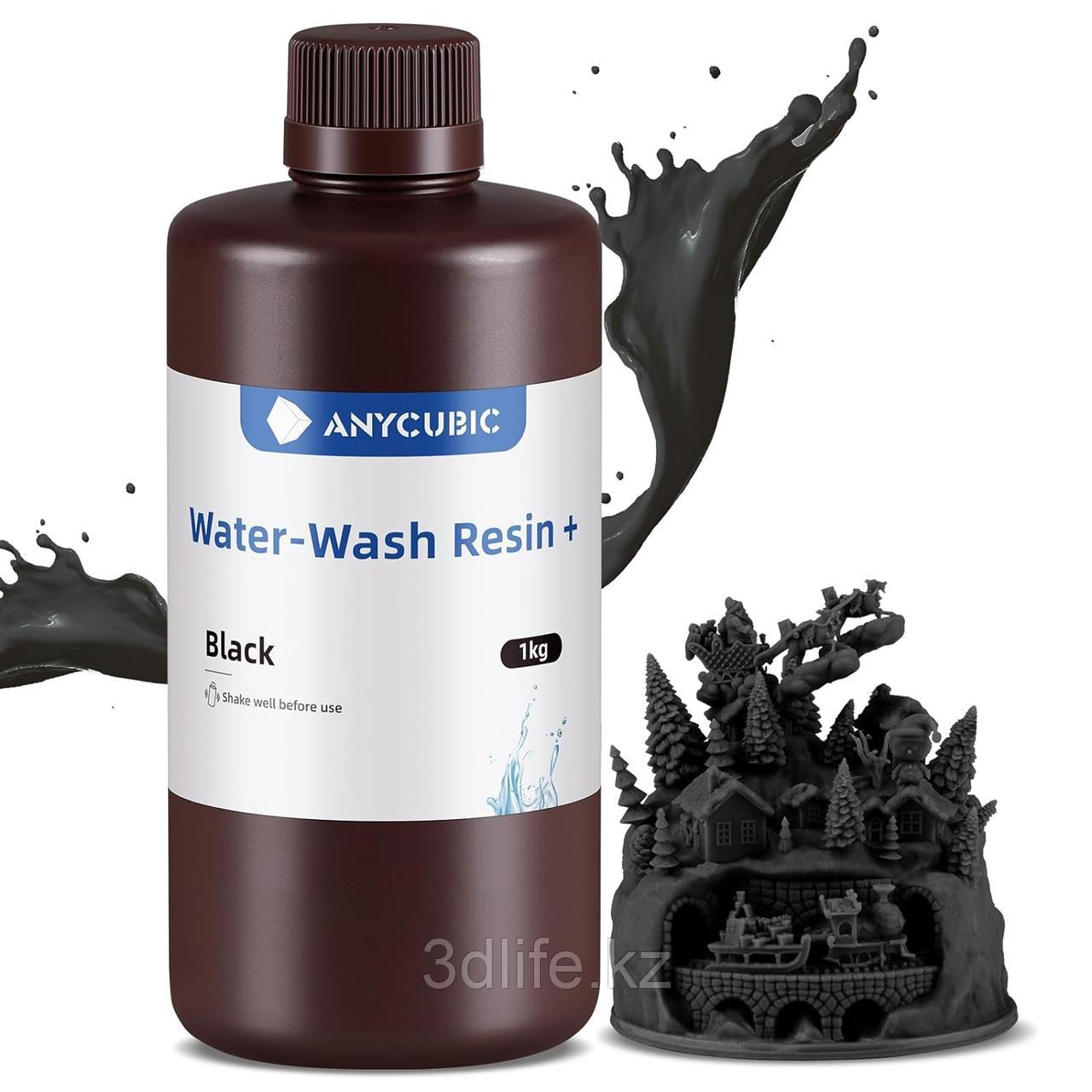 Anycubic Water-Wash Resin + Black 1 Kg (Водосмываемая смола)