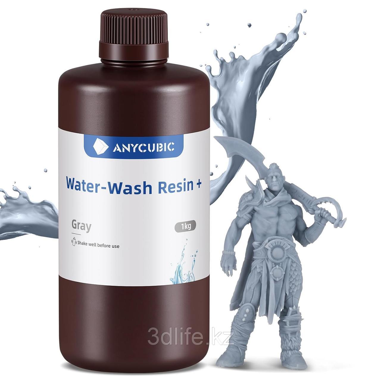 Anycubic Water-Wash Resin + Gray 1 Kg (Водосмываемая смола)
