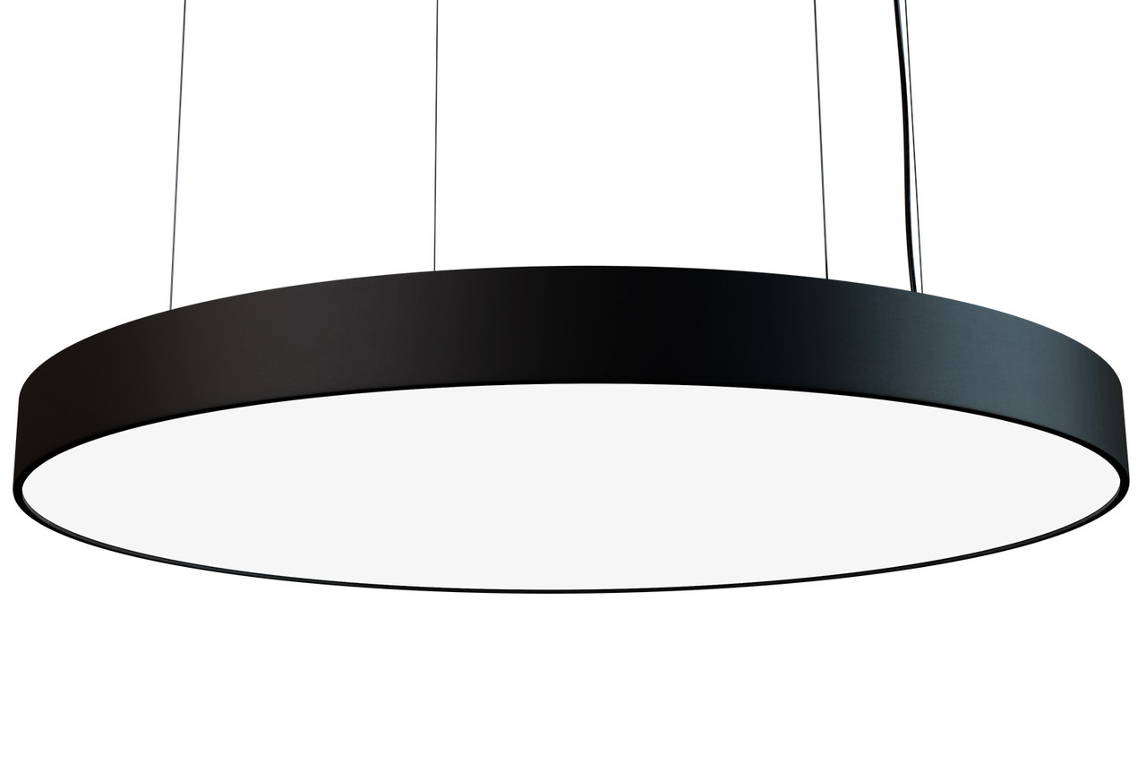 Подвесной светодиодный светильник Monza DX-1, 50 см, 60W, 4000K, черный, фото 1