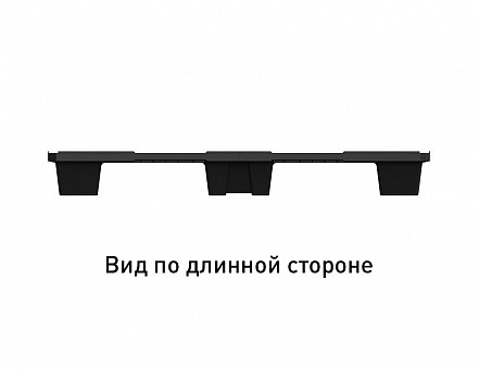 Пластиковая паллета, евро поддон перфорированный 1200 800 140 мм на ножках ЭКО 02.102.99R - фото 5 - id-p94173948