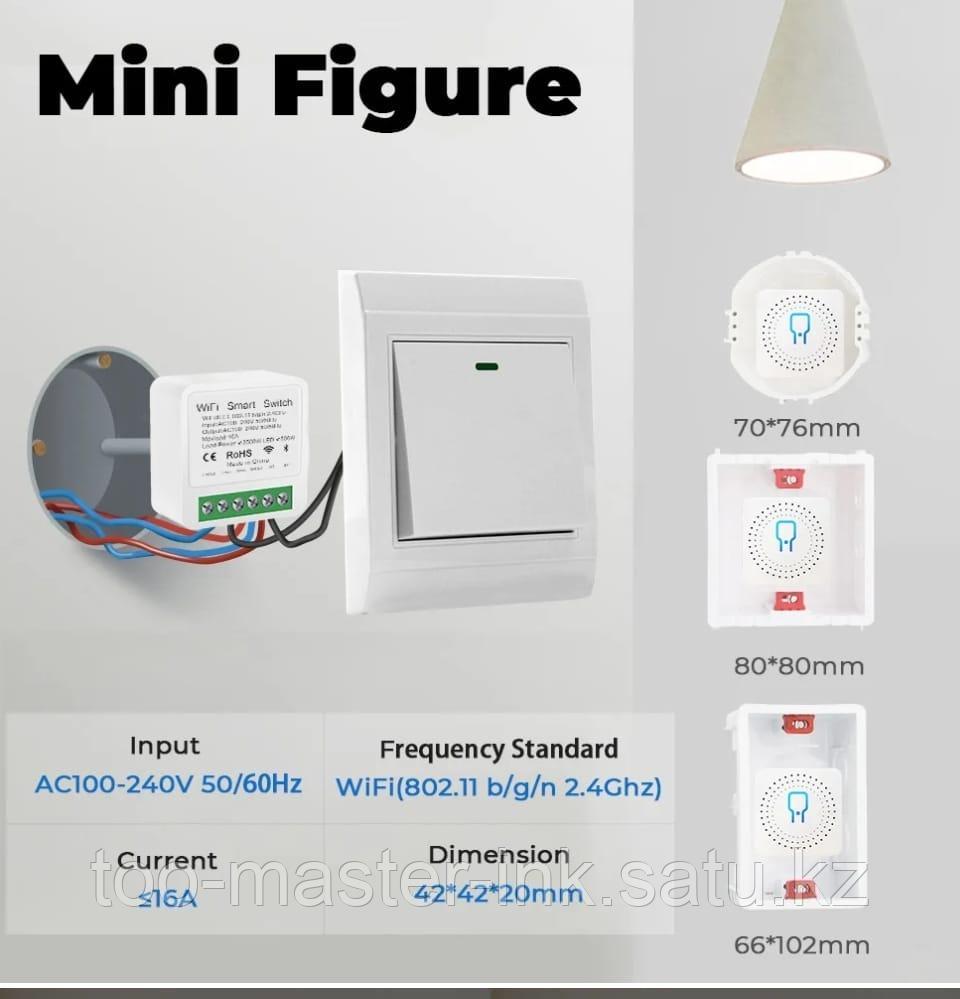 Реле Wi-Fi 220V/16A Wi-Fi Mini R2 Ewelink (работа по циклу, работа по расписанию и тд) - фото 3 - id-p116391425