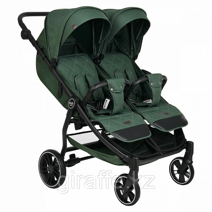 Коляска для двойни Pituso Duocity колеса PU 2023 Pacific green/Зелены, фото 1