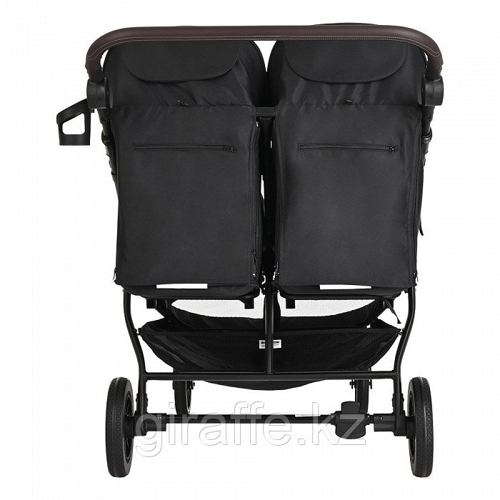 Коляска для двойни Pituso Duocity колеса PU 2023 Black/Черный - фото 5 - id-p116391454