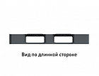 Пластиковая паллета, евро поддон перфорированный 1200 800 150мм на 2-х полозьях серый 2.105F.91.Q, фото 5