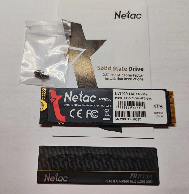 Накопитель SSD Netac PCLe 4.0 NV7000-t, M. 2 2280 NVMe, 4 ТБ - фото 7 - id-p116134502