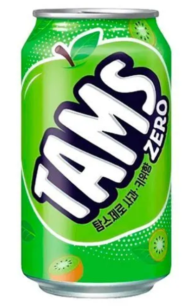 Газ.напиток Tams Zero Киви-Яблоко 355 ml (24шт-упак) Корея