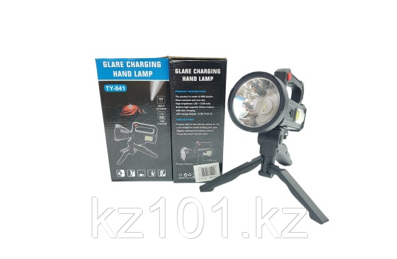 Прожекторный фонарь со штативом TY-841 на солнечной батарее (до 100 м), фото 1