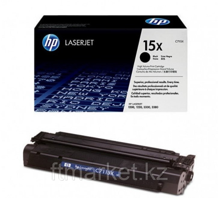 Картридж лазерный HP C7115X, Черный, На 3500 страниц (5% заполнение) для HP LaserJet 1000w/1200/n/1220/33xx, фото 1