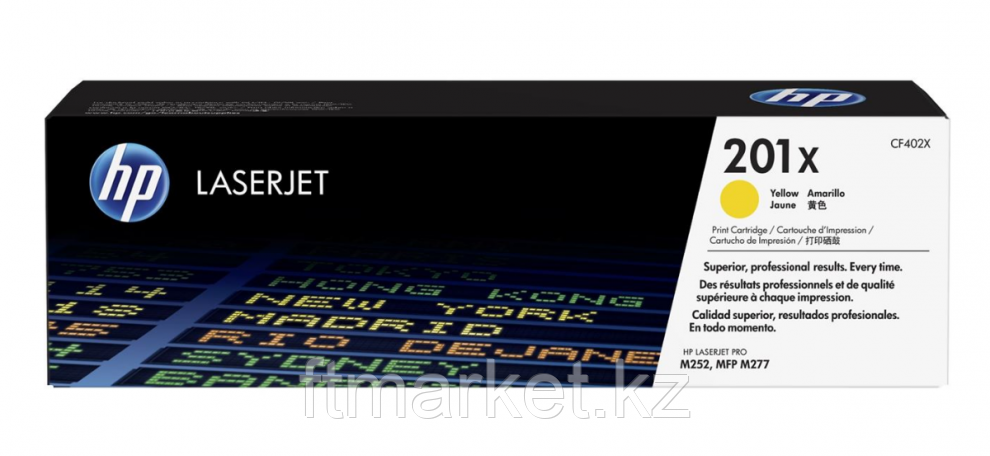 Картридж лазерный HP CF402X, 201X, для LJ Pro M252dw, M252n, M274n, M277dw, M277n, 2300 страниц, желтый, фото 1