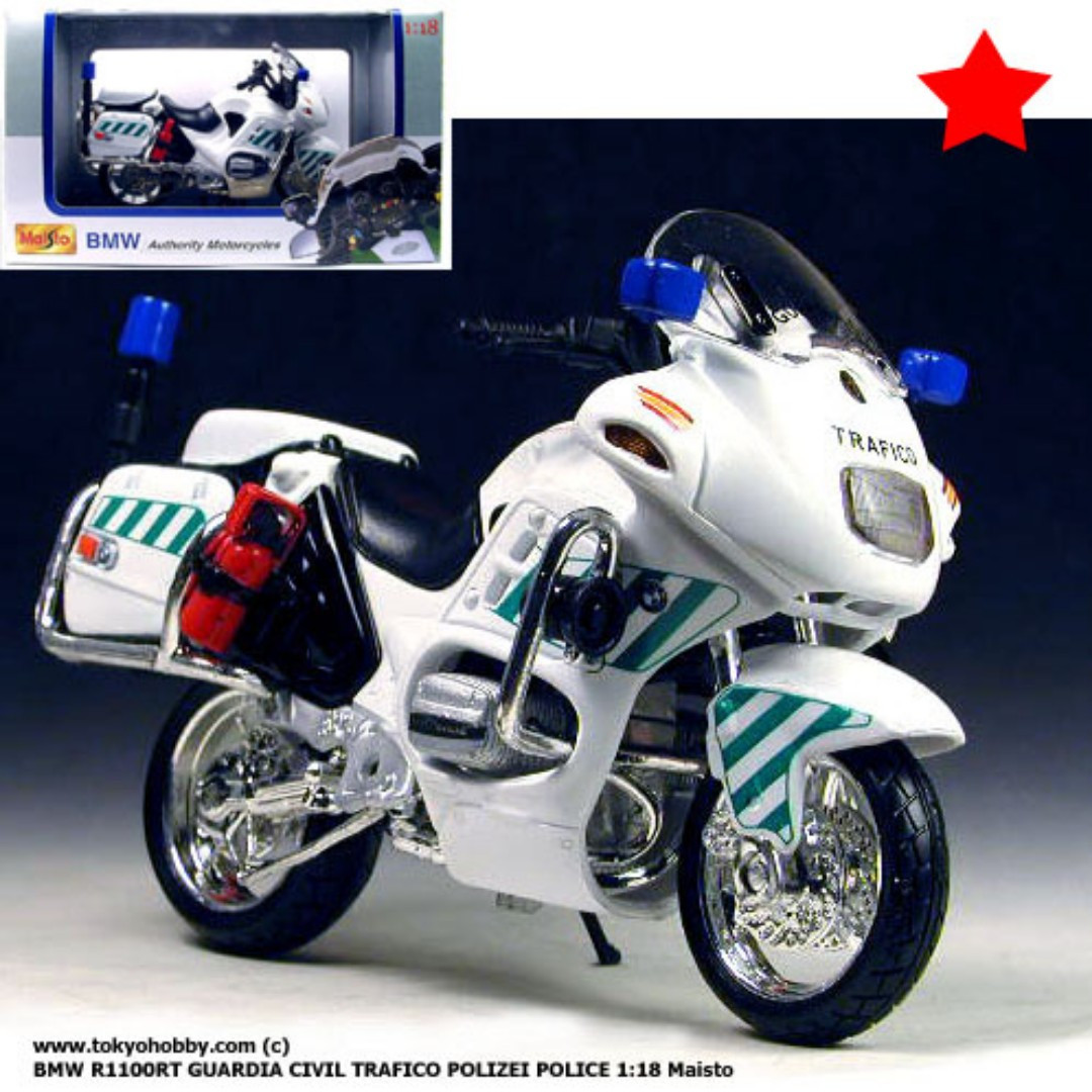 1/18 Maisto Металлический модель мотоцикла BMW R 1100 RT Полиция - фото 4 - id-p116284699
