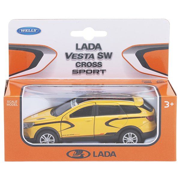1/34 Welly Металлическая модель Lada Vesta SW CROSS Sport, фото 1