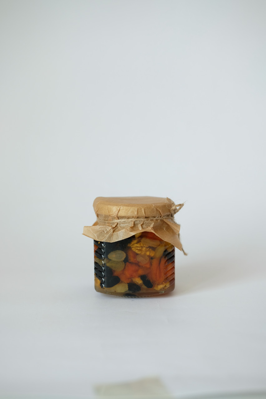 Мед с орехами и сухофруктами, нетто 330 гр - фото 5 - id-p103520458