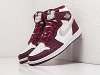 Кроссовки Nike Air Jordan 1 Mid 44/Бордовый