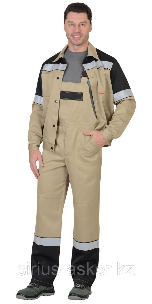 Костюм СИРИУС-ЛЕГИОНЕР куртка, п/к песочный с черным СОП 50мм, фото 1