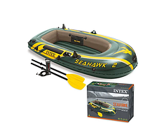 Лодка надувная 2-местная INTEX SeaHawk 2 Set