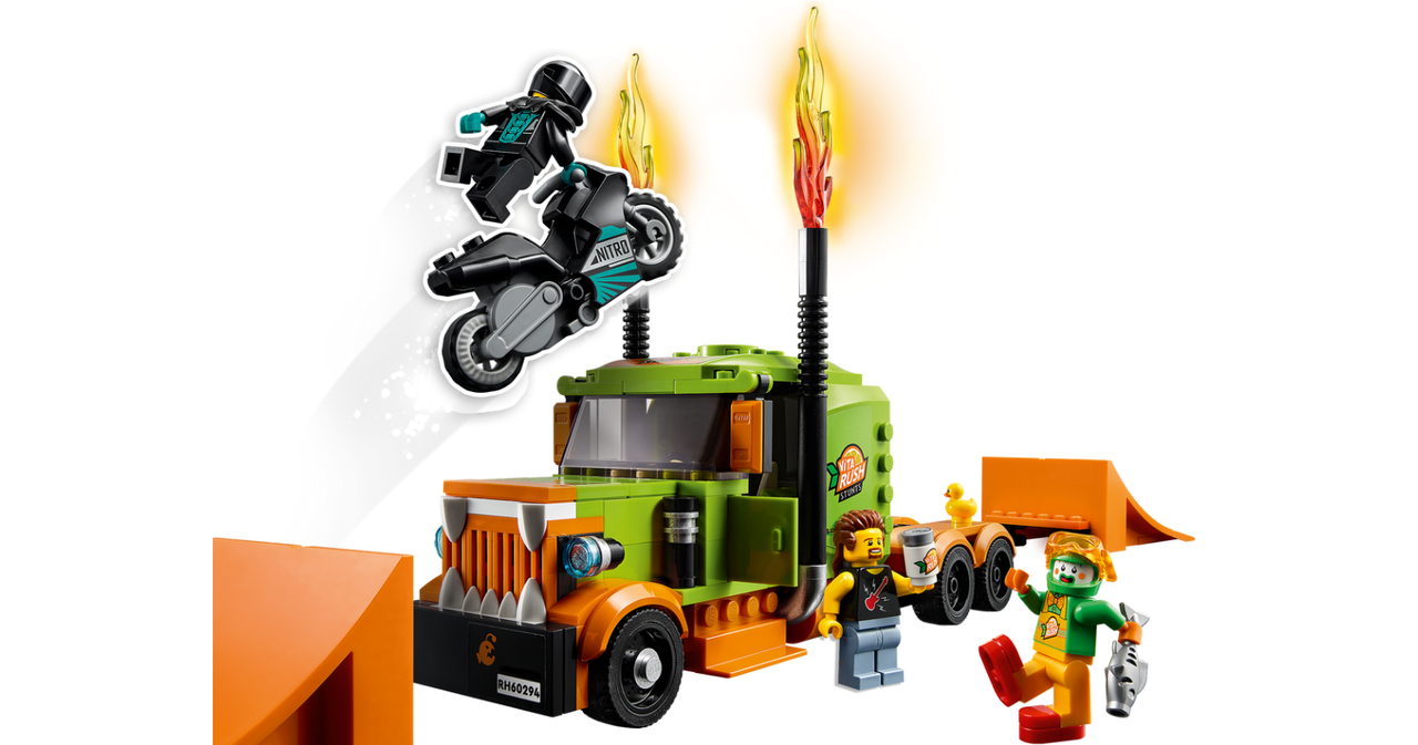 60294 Lego City Stuntz Грузовик для шоу каскадёров, Лего город Сити - фото 5 - id-p116280947