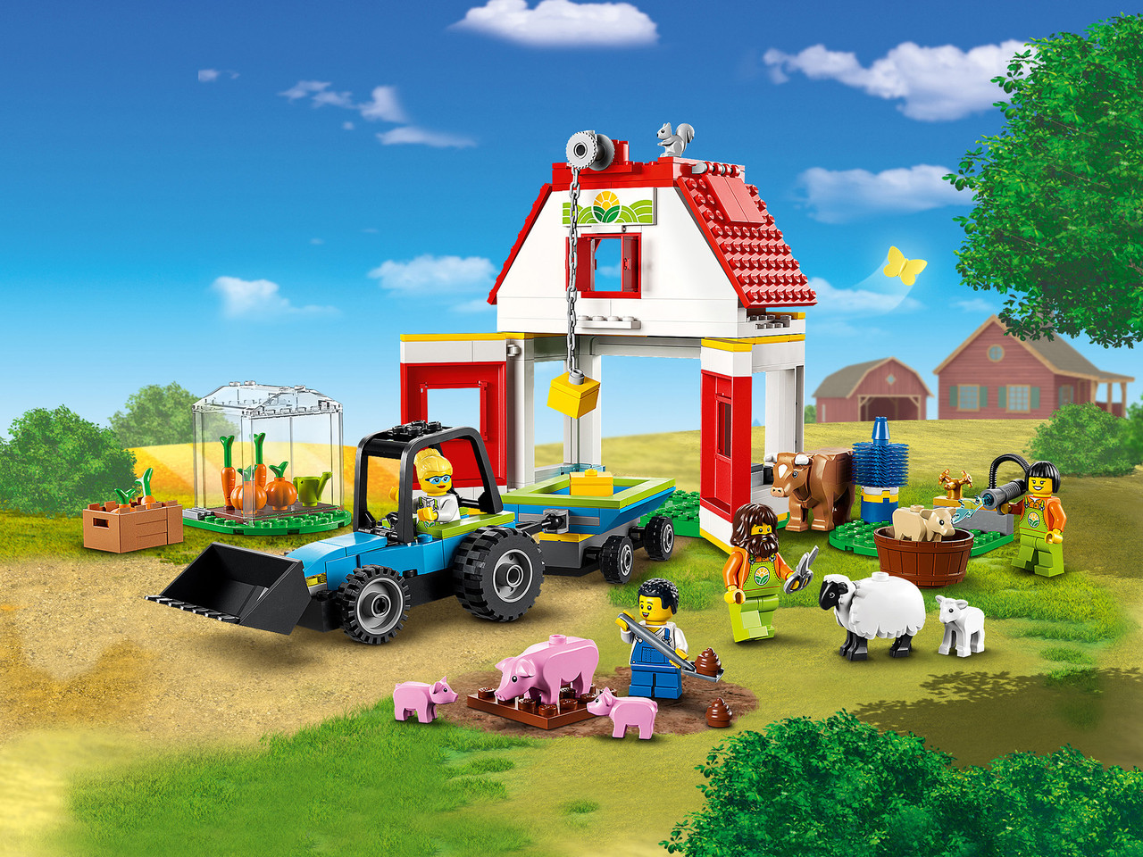 60346 Lego City Ферма и амбар с животными, Лего Город Сити - фото 7 - id-p116280915
