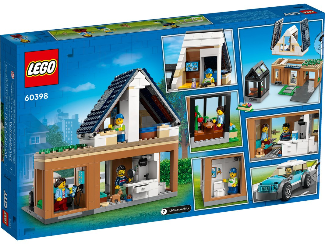 60398 Lego City Семейный дом и электромобиль, Лего Город Сити - фото 2 - id-p116280893