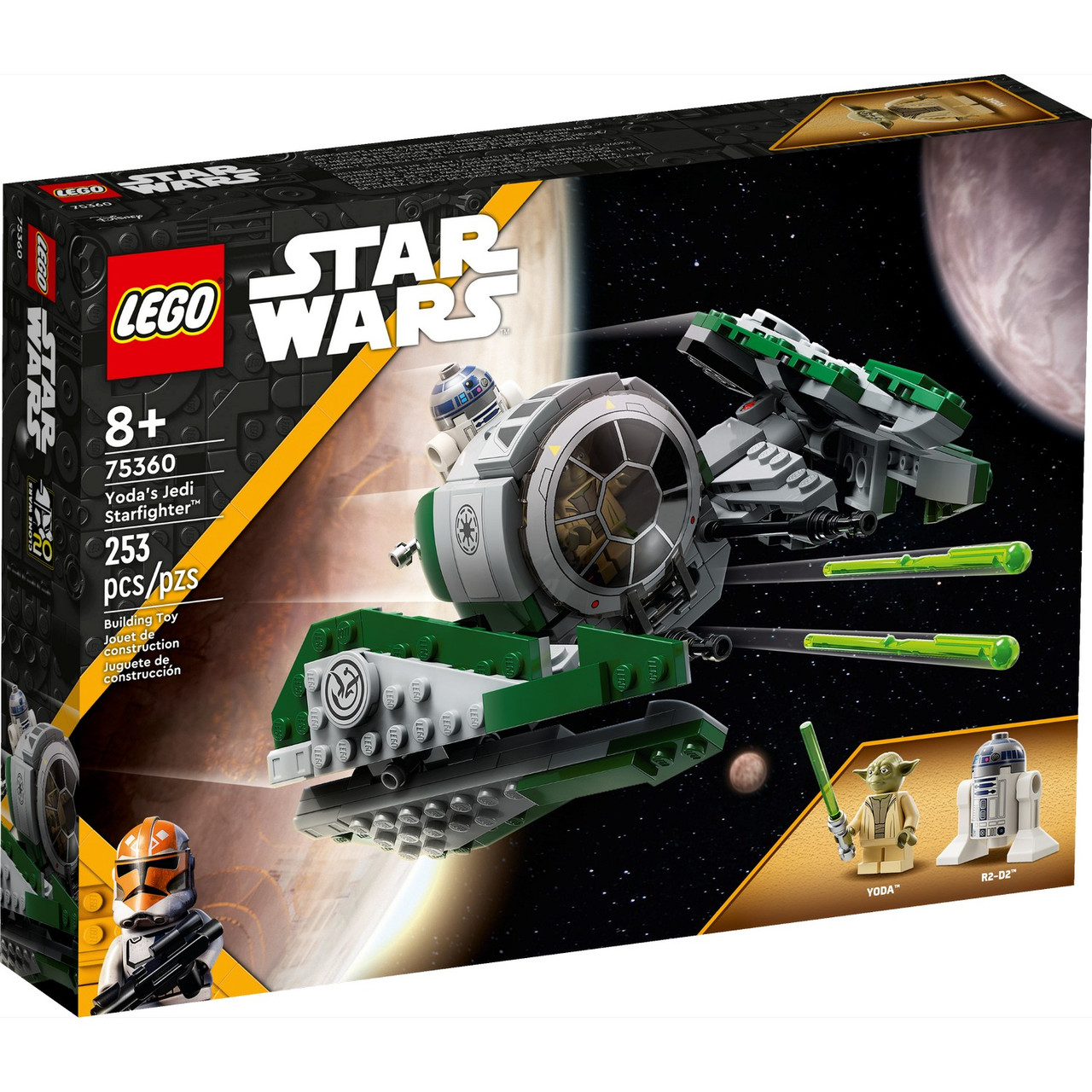 75360 Lego Star Wars Истребитель джедая Йоды Лего Звездные войны - фото 1 - id-p116280734