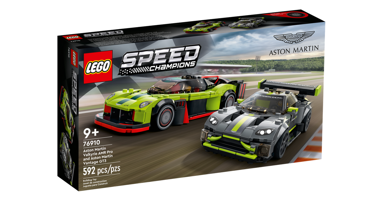 76910 Lego Speed Aston Martin Valkyrie AMR Pro и Aston Martin Vantage GT3