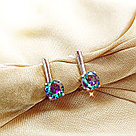 Серебряный комплект "Лана" цепочка, кулон, серьги и кольцо, фото 5