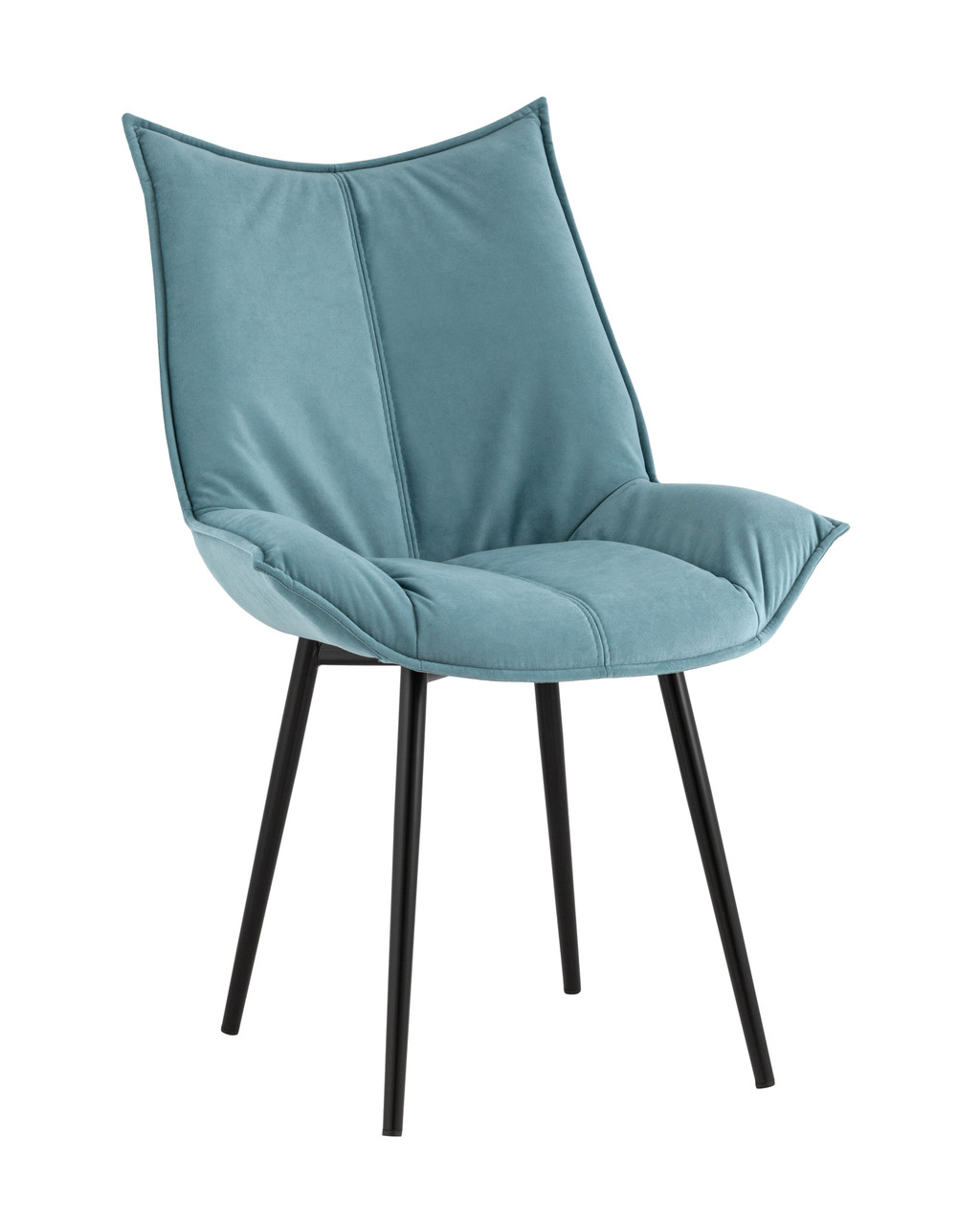 Стул Осло велюр пыльно-голубой, фото 1