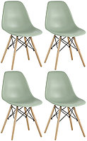 Стул Eames DSW серо-зеленый x4