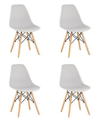 Стул Eames Style DSW светло-серый x4