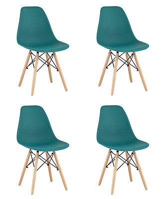 Стул Eames Style DSW темно-бирюзовый x4