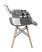 Кресло Eames DSW пэчворк черно-белое, фото 3