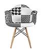 Кресло Eames DSW пэчворк черно-белое, фото 6