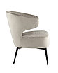 Кресло лаунж Royal велюр серо-бежевый, фото 4