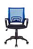 Кресло Бюрократ CH-695N/BL/TW-11 спинка сетка синий TW-05 сиденье черный TW-11, фото 2