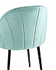 Стул Логан NEW велюр пыльно-голубой, фото 6