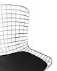 Стул обеденный Bertoia хромированный с черной подушкой, фото 3