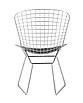 Стул обеденный Bertoia хромированный с черной подушкой, фото 6
