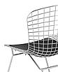 Стул обеденный Bertoia хромированный с черной подушкой, фото 7