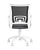 Кресло офисное Topchairs ST-BASIC-W серая ткань крестовина белый пластик, фото 6