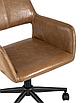 Кресло компьютерное Филиус экокожа коричневый, фото 6