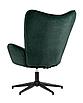 Кресло Филадельфия велюр изумрудный ножка черная, фото 4