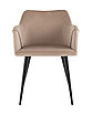 Стул с подлокотниками Джоэл велюр бежевый, фото 3
