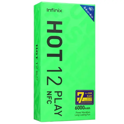 Смартфон Infinix HOT 12 Play 128 ГБ (x6816d/128blue) синий - фото 2 - id-p116411544