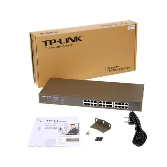Коммутатор TP-Link TL-SF1024 (24 порта, Неуправляемый, Без Uplink портов, 10/100 Мбит/с, Без PoE, , Нет poE, - фото 7 - id-p44802930