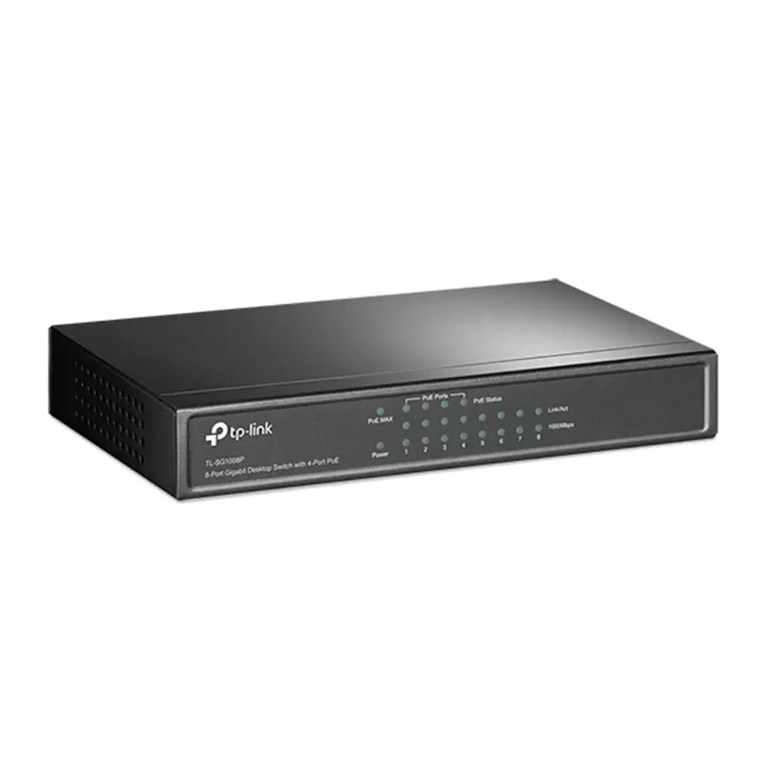 Коммутатор TP-Link TL-SG1008P (8 портов, Неуправляемый, Без Uplink портов, Без Uplink портов, 10/100/1000 - фото 2 - id-p44802695