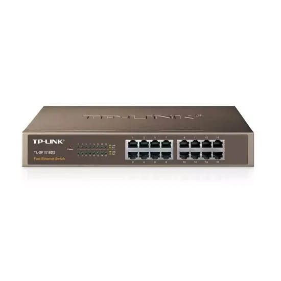 Коммутатор TP-Link TL-SF1016DS (16 портов, Неуправляемый, Без Uplink портов, 10/100 Мбит/с, Без PoE, , Нет - фото 6 - id-p44802664