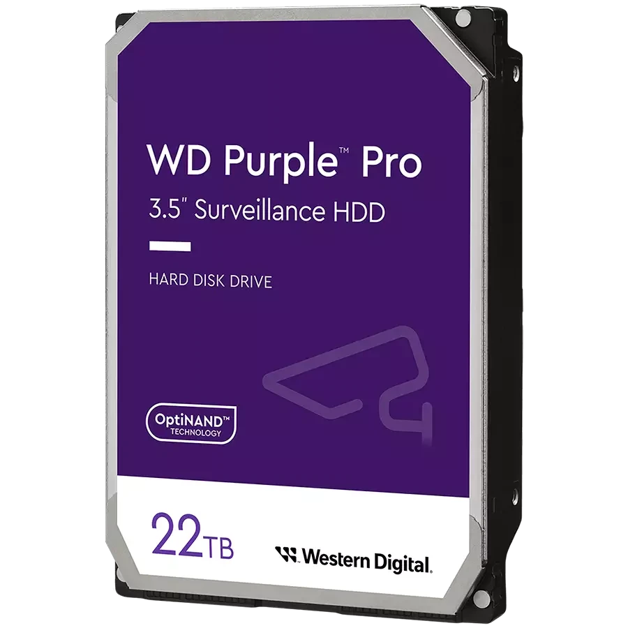 Жесткий диск внутренний Жесткий диск HDD 22 Tb SATA 6Gb/s Western Purple Pro WD221PURP - фото 1 - id-p116359325